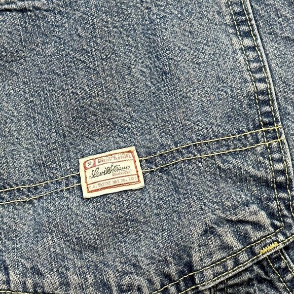 Levi Strauss Signature Jean Shorts Mens 34 Carpenter Baggy Skate Grunge Jort Y2K - Picture 8 of 11